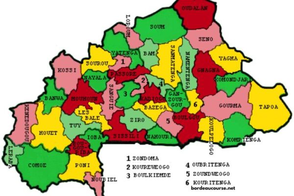 Carte Du Burkina Faso